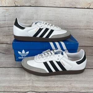 Adidas Samba OG Mens Sz 10 Sneakers Black White B75806